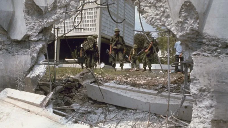 Aftermath of the Tet Offensive attack on the US embassy