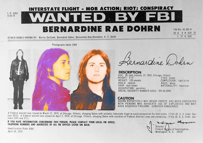 Bernardine Dohrn's mugshot