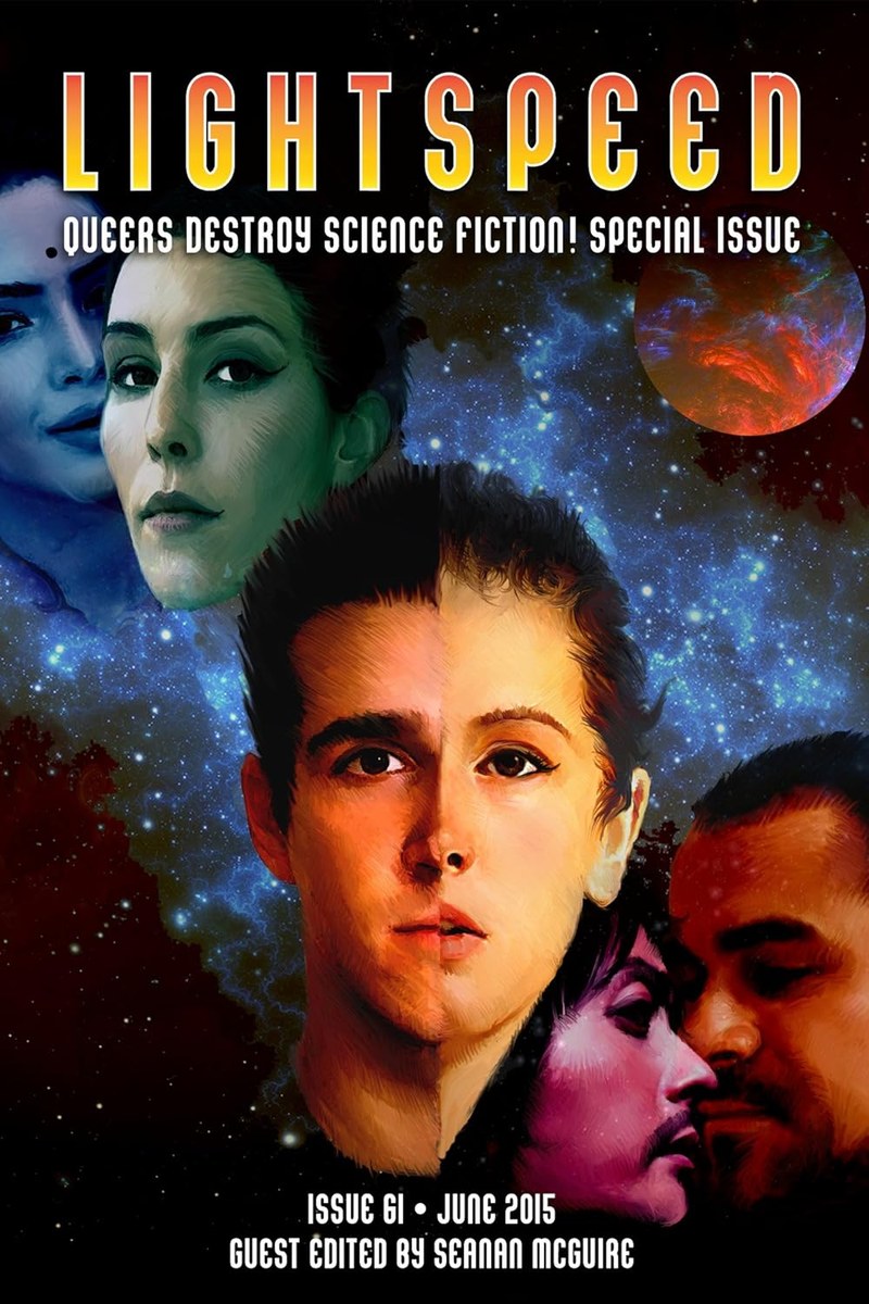 Cover of Lightspeed Magazine, Issue 61, June 2015: Queers Destroy Science Fiction!