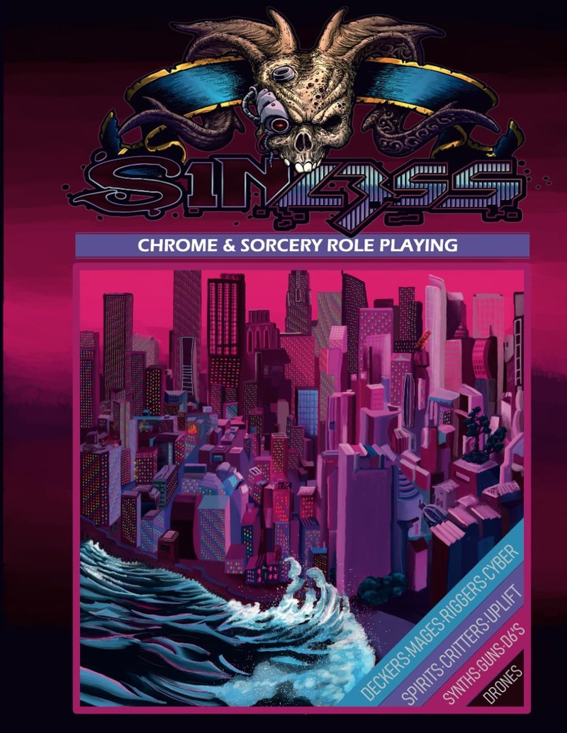 Cover of Sinless: Chrome & Sorcery Table Top Role Playing Game